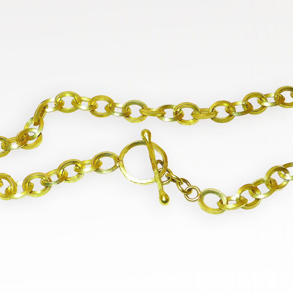 Gliederkette Gelbgold 750 Web Gliederkette, Gelbgold 750